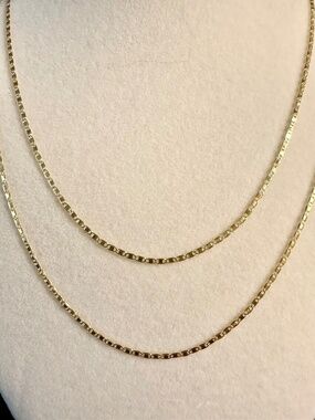 20” 1.8mm 10k Solid Gold Chain Mariner’s Chain Necklace NWOT